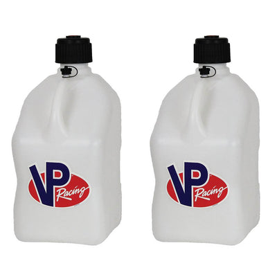 VP Racing Motorsport 5.5 Gallon Plastic Utility Jugs, White (2 Pack)