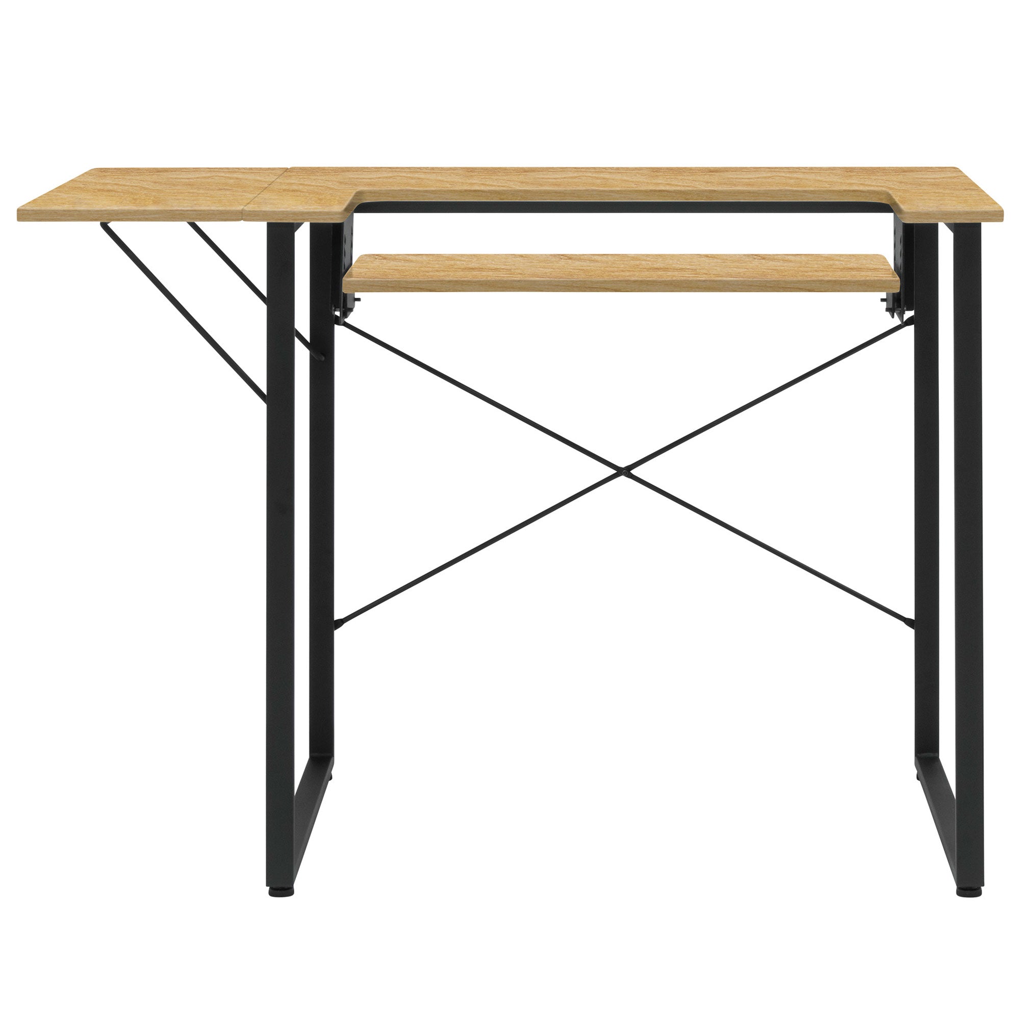 Sew Ready Dart Sewing Table Workstation w/ Folding Top, Black/Brown (Used)