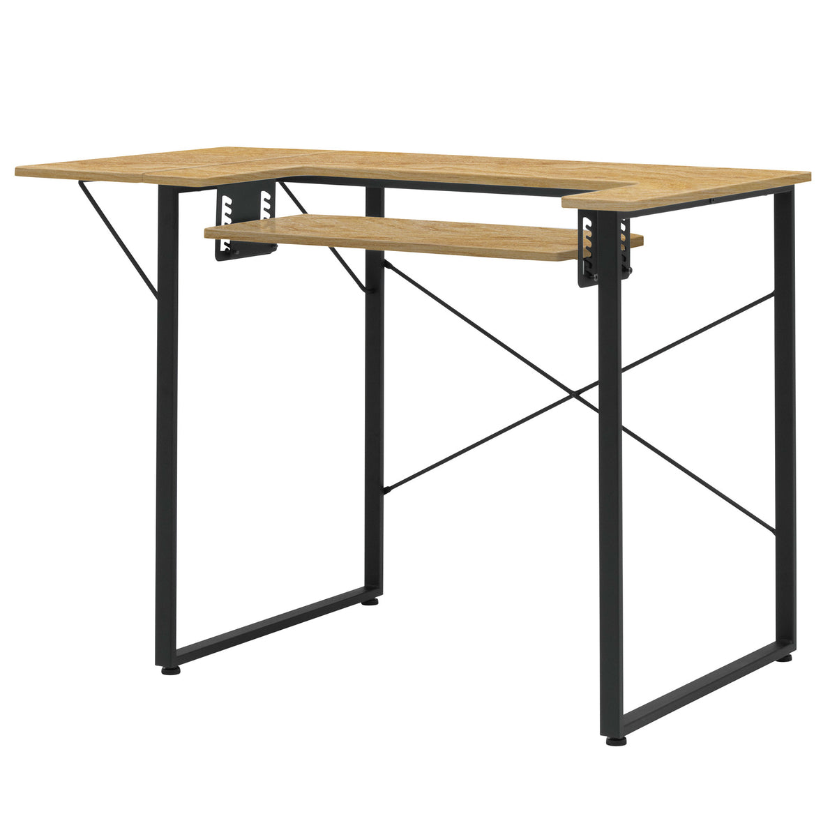 Sew Ready Dart Sewing Table Workstation w/ Folding Top, Black/Brown (Used)
