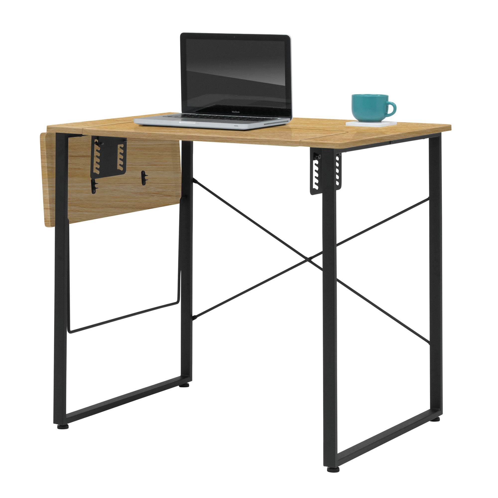Sew Ready Dart Sewing Table Workstation w/ Folding Top, Black/Brown (Used)