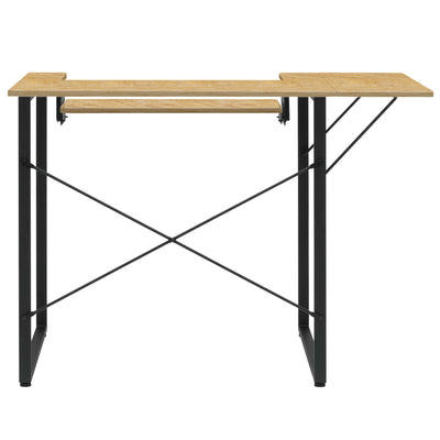 Sew Ready Dart Sewing Table Workstation w/ Folding Top, Black/Brown (For Parts)