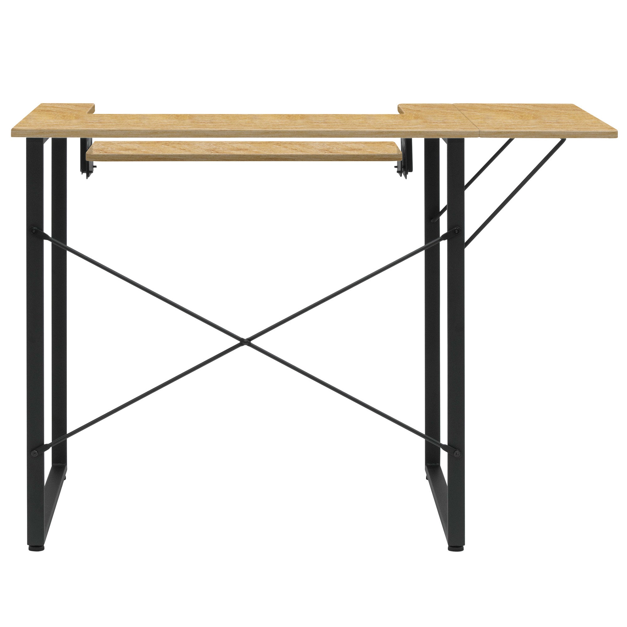 Sew Ready Dart Sewing Table Workstation w/ Folding Top, Black/Brown (Used)