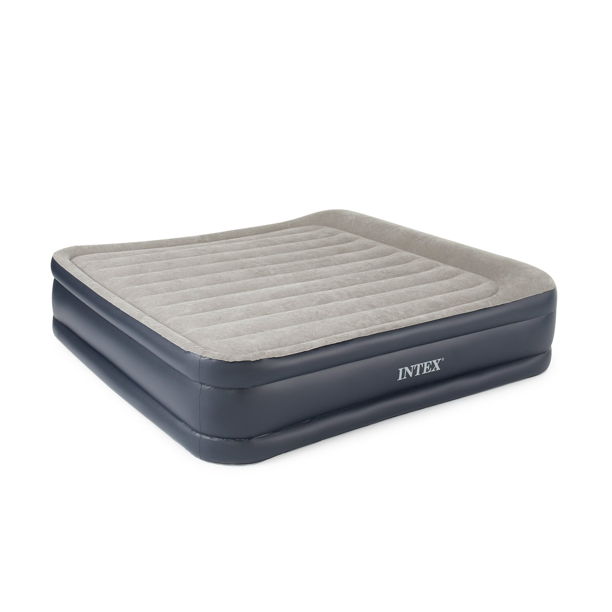 Intex 16.5 Inch Deluxe Inflatable Air Mattress w/ Built In Pump, King (Open Box)