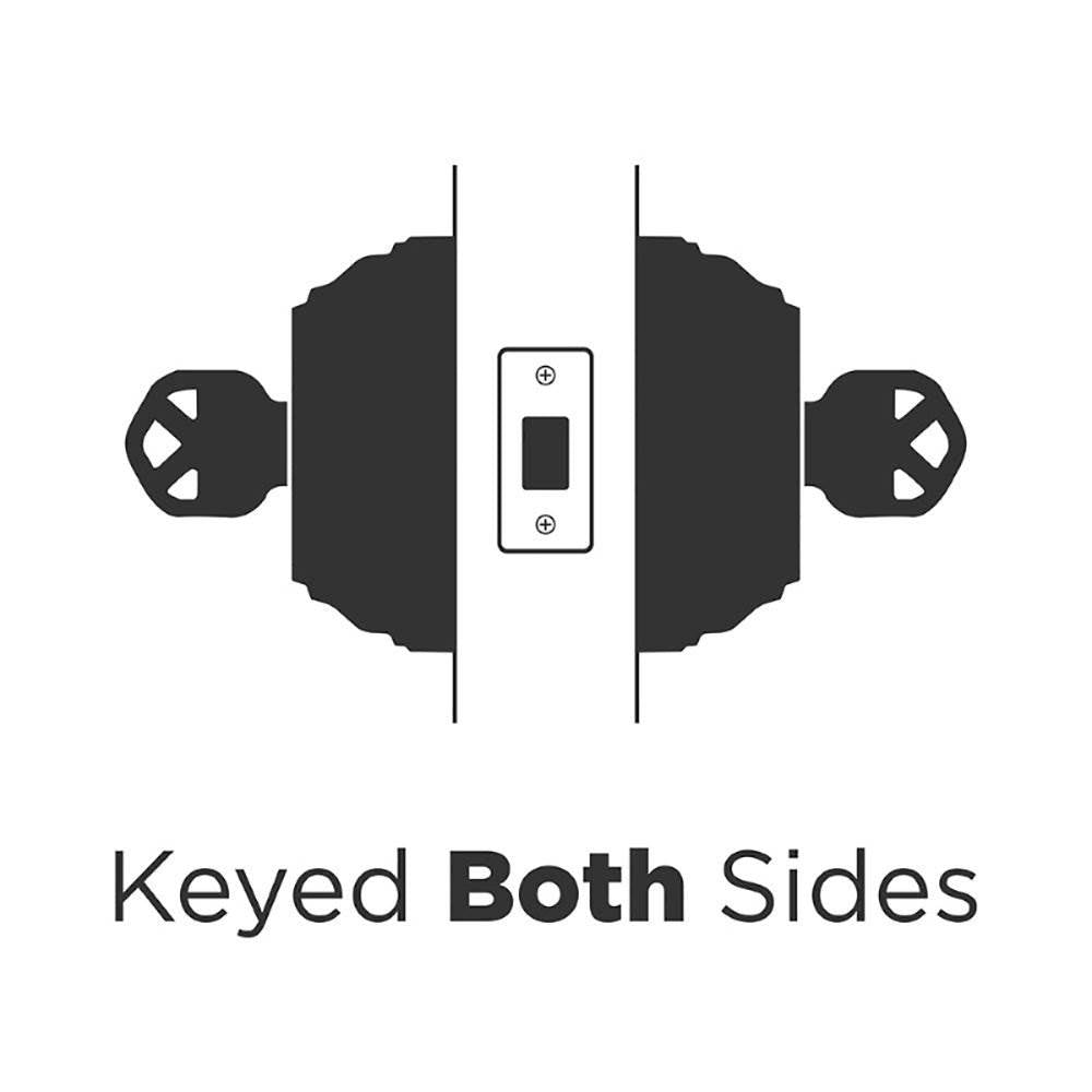 Kwikset 985 980 Series Double Cylinder Keyed Deadbolt, Polished Brass (2 Pack)