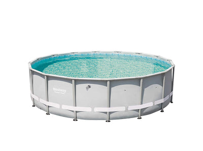 Bestway 13429 16ft x 48in Power Steel Pro Frame Swimming Pool & Round Pool Cover - VMInnovations