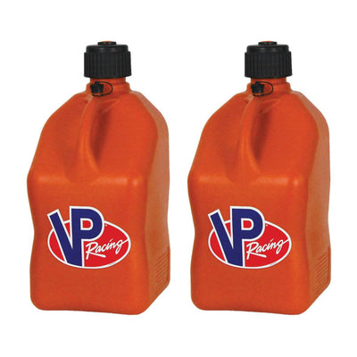VP Racing Motorsport 5.5 Gal Square Plastic Utility Jugs, Orange (2 Pack) - VMInnovations