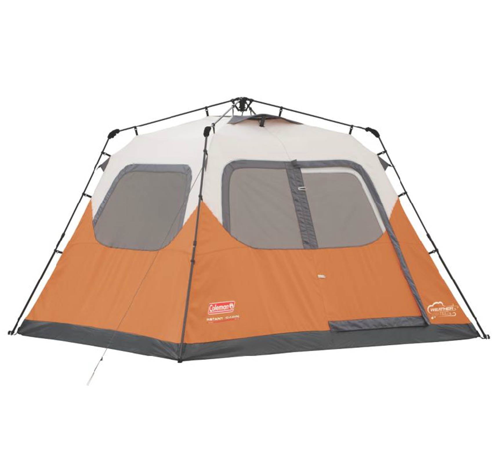 Coleman Outdoor 6 Person Camping Instant Tent and Uriah Products Wheeled Cooler