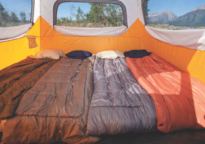 Coleman Outdoor 6 Person Camping Instant Tent and Uriah Products Wheeled Cooler