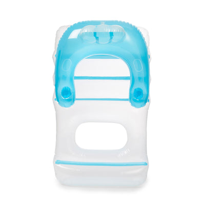 Swimline Swimming Pool Inflatable Floating Lounge Chair with Cupholders, Blue - VMInnovations
