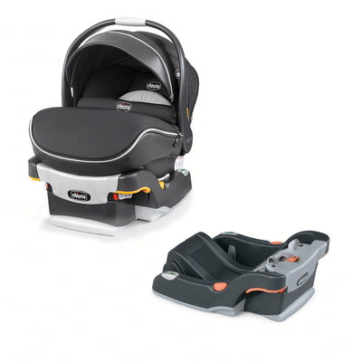 Chicco KeyFit 30 Rear Facing Car Seat and Base, Black Atmos & Safety System Base