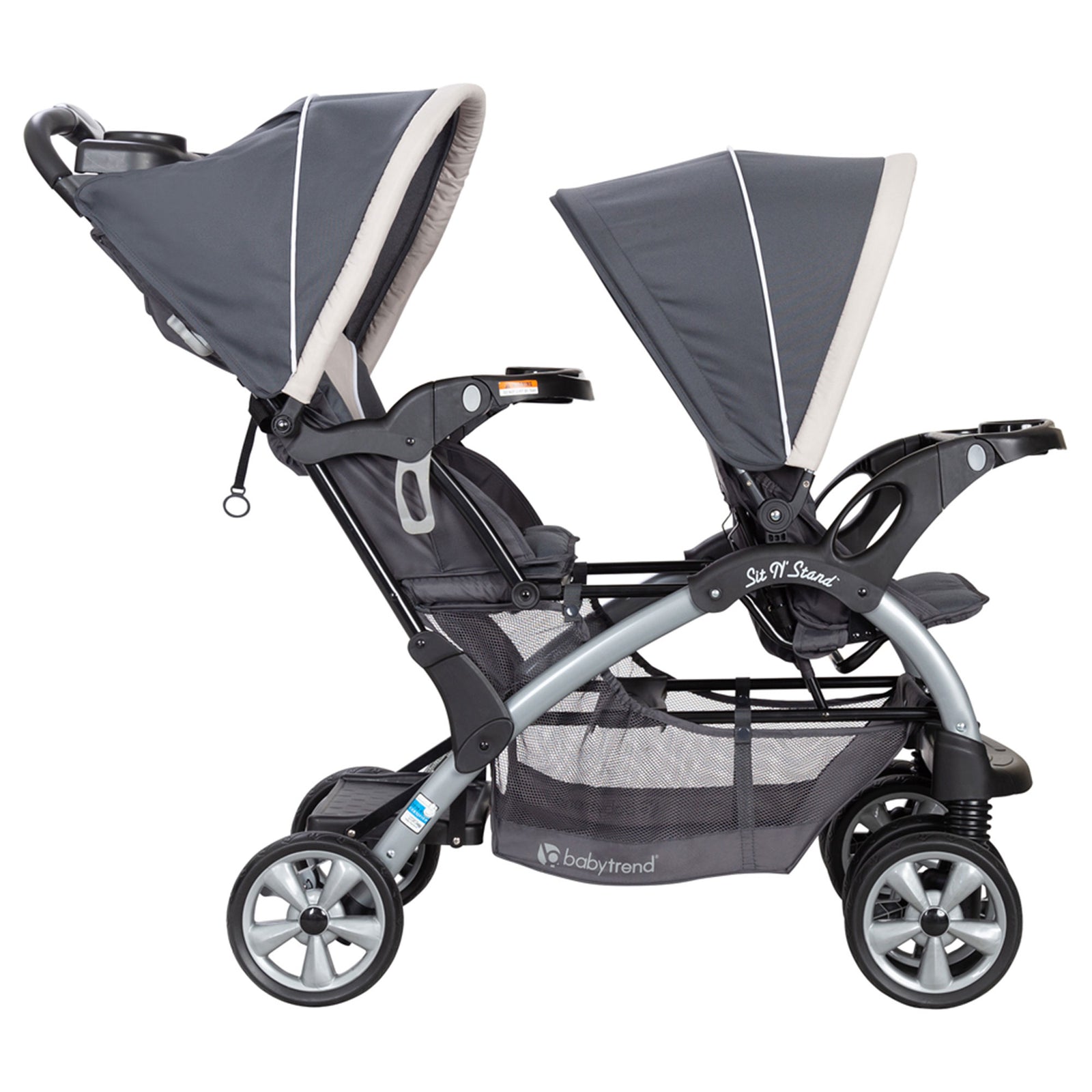 Sit N' Stand Easy Fold Travel Toddler/Baby Double Stroller (Used) - VMInnovations