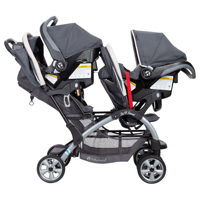 Baby Trend Sit N' Stand Easy Fold Twin Double Infant Toddler Stroller (Open Box)