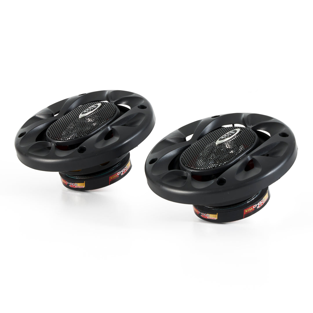 BOSS CH4220 4" 200W 2-Way Car Audio Coaxial Speakers Stereo Red PAIR