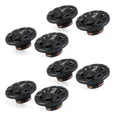 BOSS 4 Inch 200W 2 Way Car Audio Coaxial Speakers Stereo, Red PAIR (4 Pack) - VMInnovations