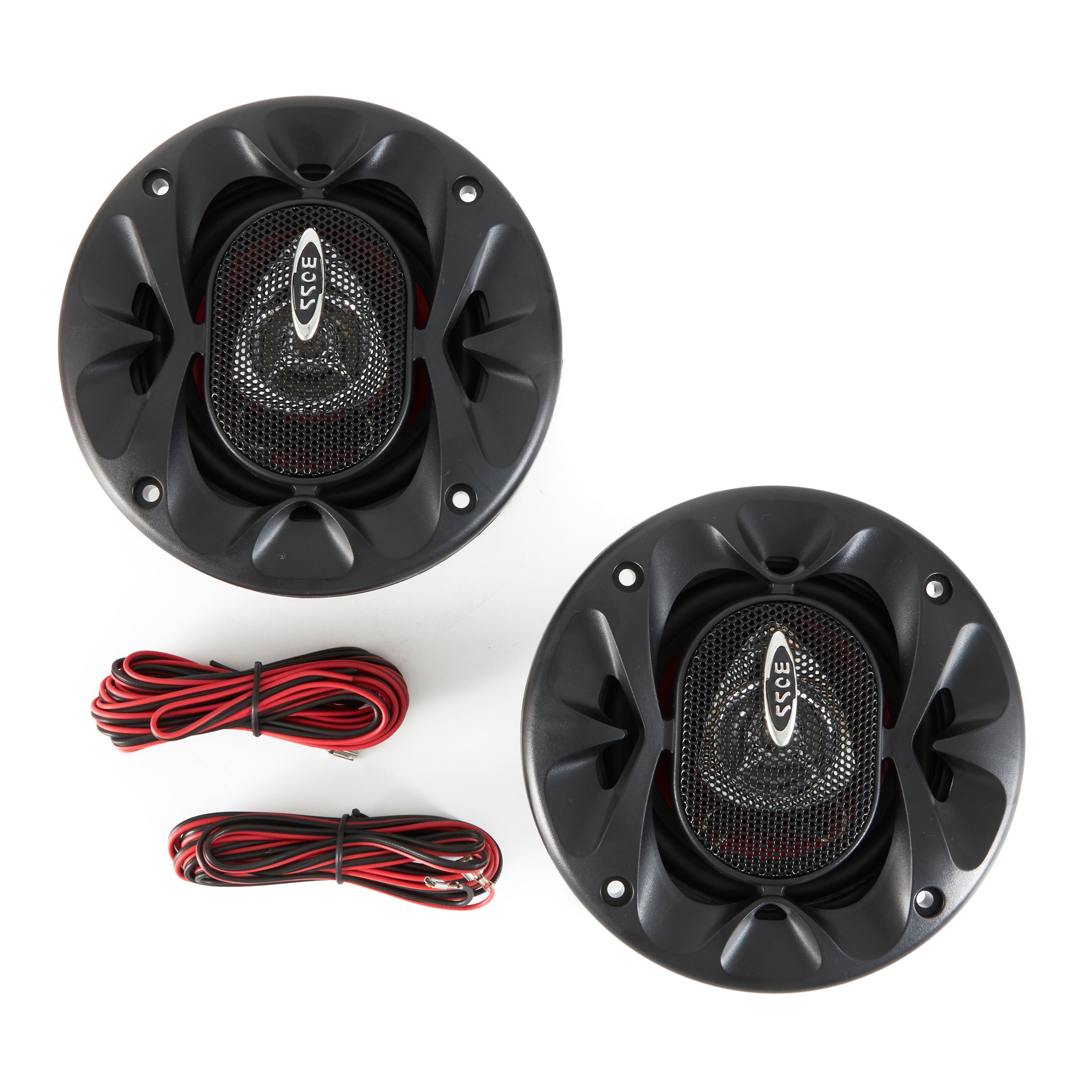 BOSS CH4220 4" 2-Way 400W Car Audio Coaxial Speakers Stereo Red 4 Ohm - VMInnovations