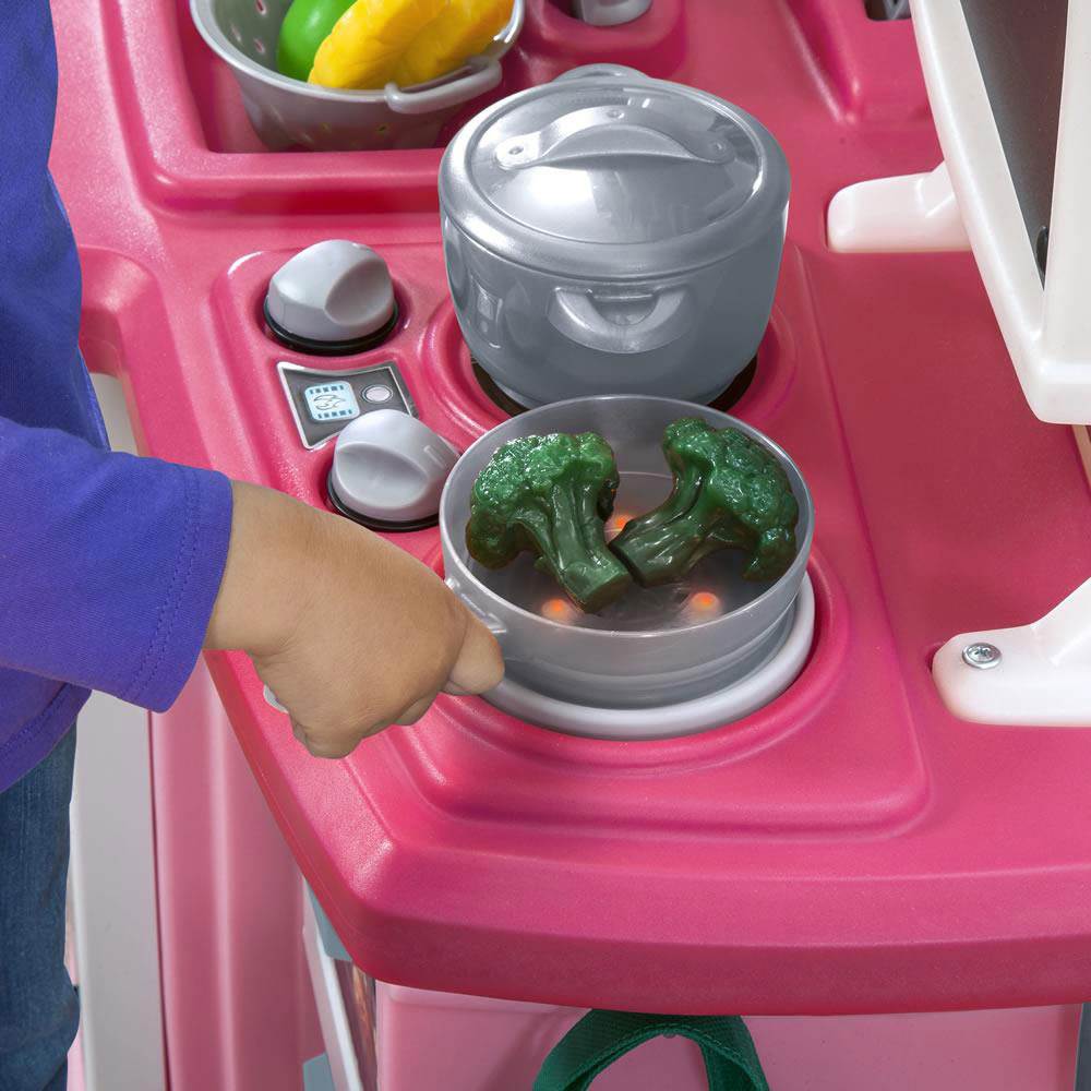 Step2 Great Gourmet Children Kids Play Kitchen Cooking Toy Set with Utensils
