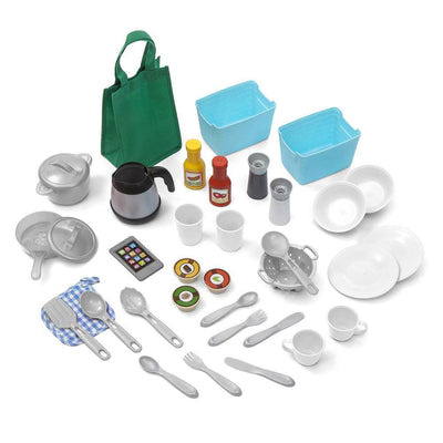 Step2 Great Gourmet Children Kids Play Kitchen Cooking Toy Set with Utensils