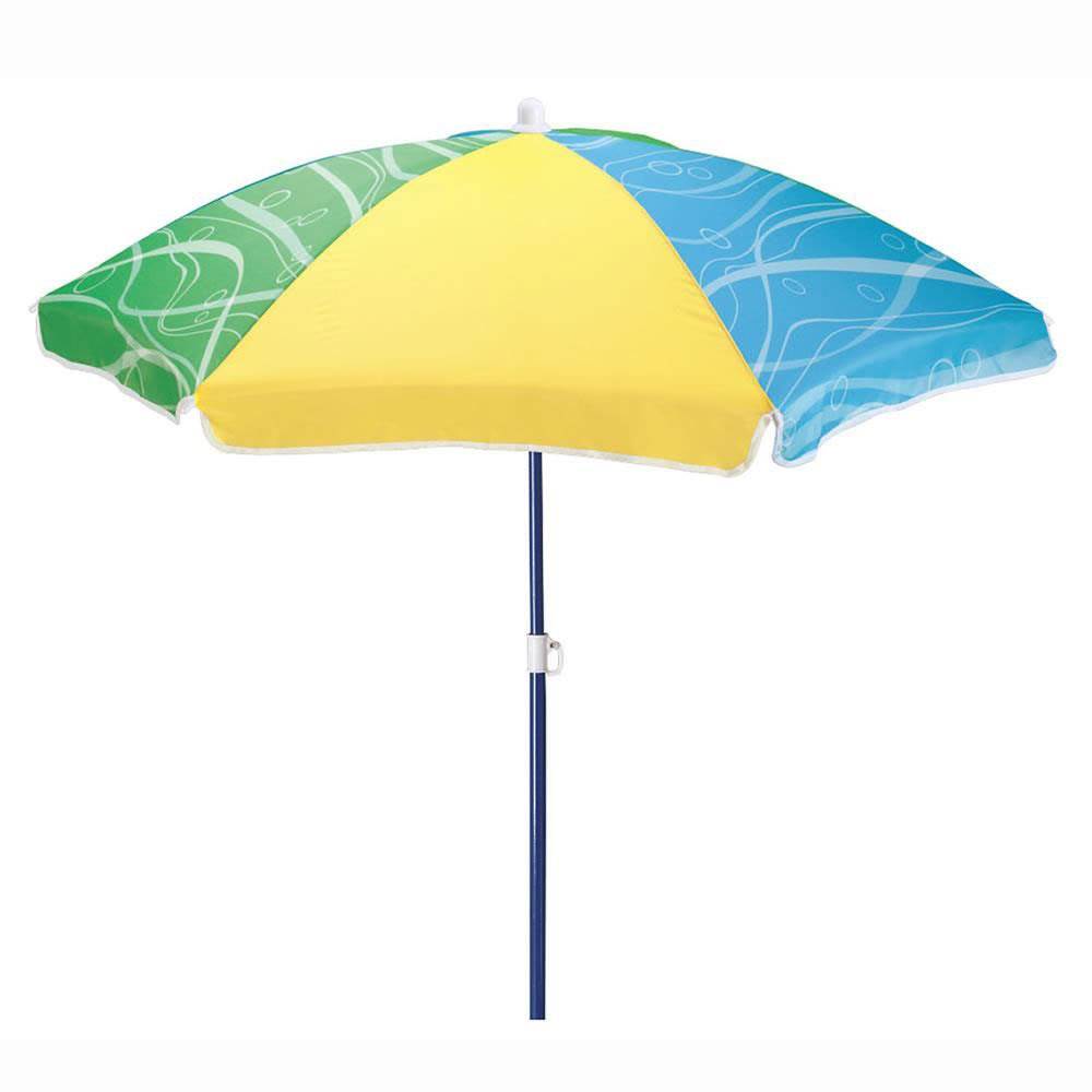 Step2 42 Inch Seaside Portable Kids Beach Backyard Picnic Umbrella (Open Box)