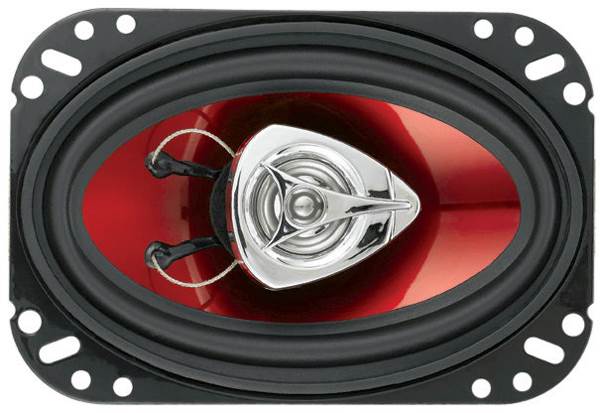 BOSS CH4620 4 x 6 Inch 200W 2 Way Car Coaxial Audio Speakers Stereo, Red (Pair)