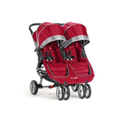 Baby Jogger City Mini Double Lightweight Folding Front Facing Stroller, Crimson