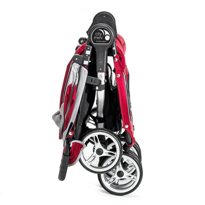 Baby Jogger City Mini Double Lightweight Folding Front Facing Stroller, Crimson