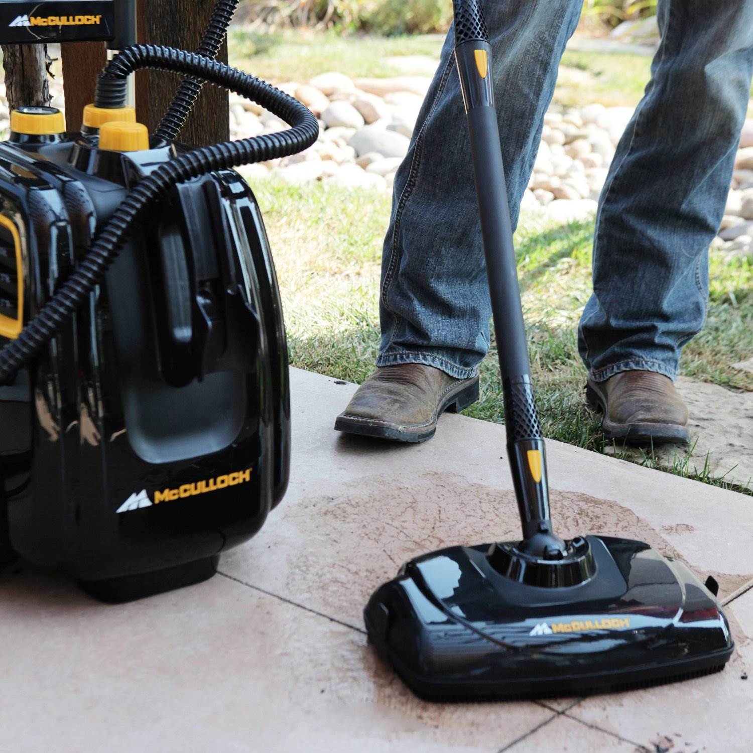 McCulloch Deluxe Steam Cleaner System with Arm & Hammer Pet Fresh Carpet Cleaner Bundle - VMInnovations