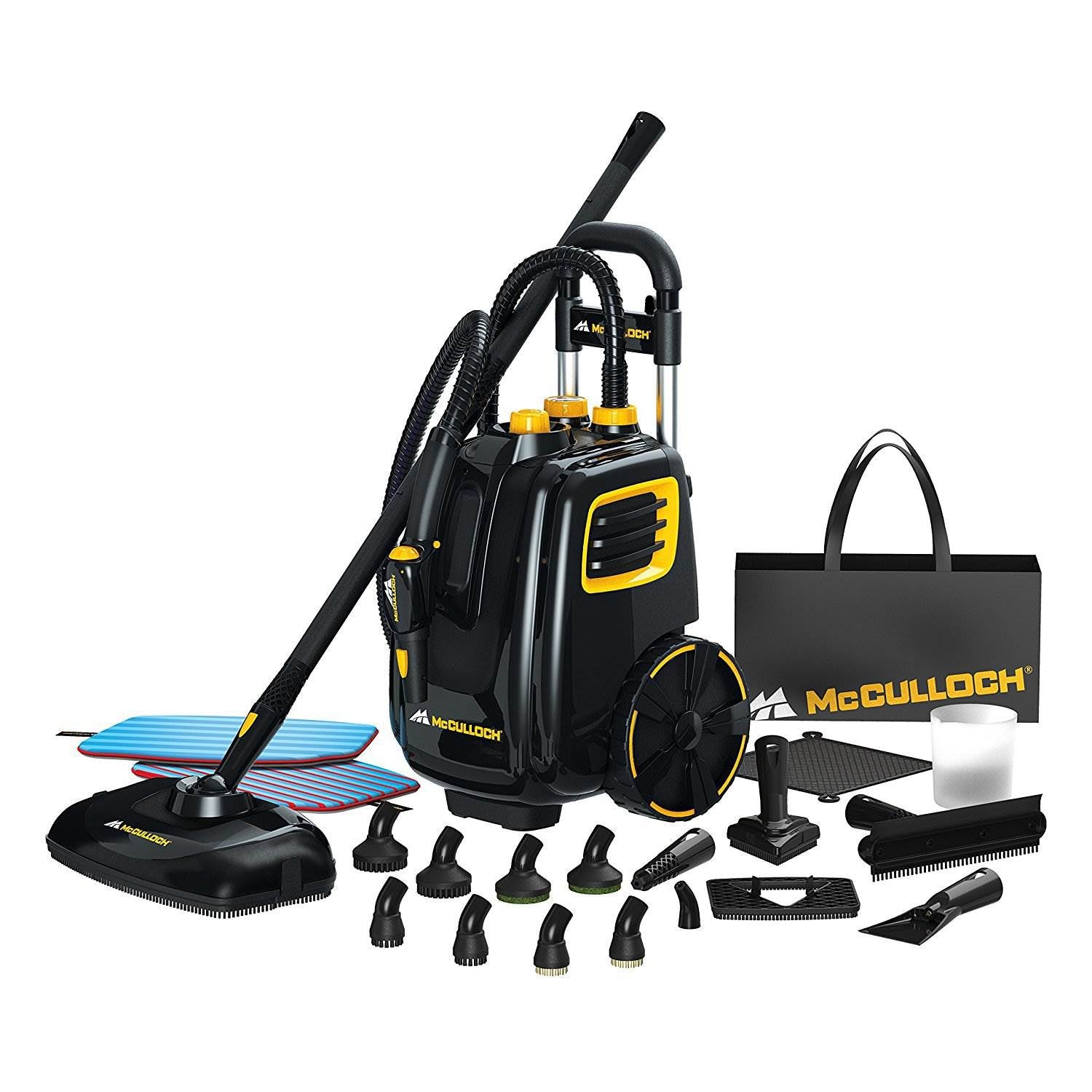 McCulloch Deluxe Steam Cleaner System with Arm & Hammer Pet Fresh Carpet Cleaner Bundle - VMInnovations