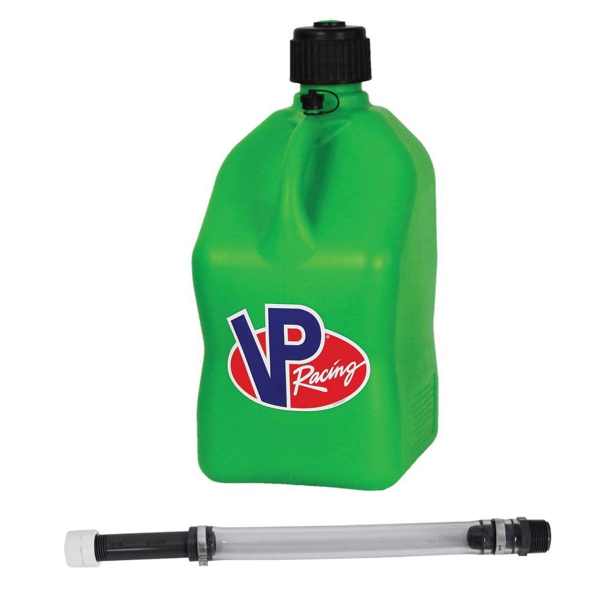 VP Racing 5.5 Gal Motorsport Plastic Utility Jug and 14 Inch Hose, Green