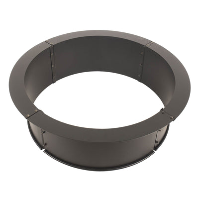 Pleasant Hearth Solid Steel 28" Garden and Patio Round Fire Pit Ring (Open Box)