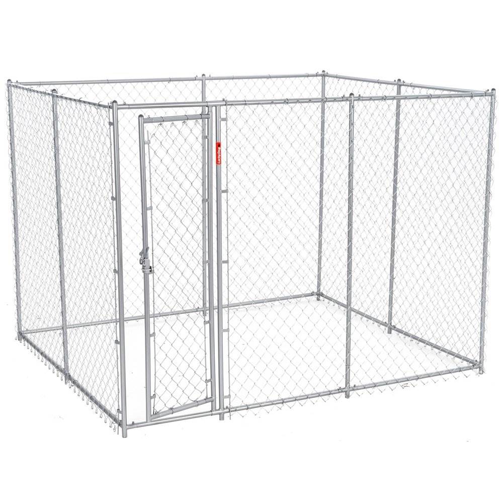 Lucky Dog 10 x 5 x 6" Heavy Duty Outdoor Chain Link Dog House Kennel (2 Pack)