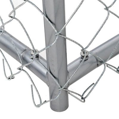 Lucky Dog 10 x 5 x 6" Heavy Duty Outdoor Chain Link Dog House Kennel (2 Pack)