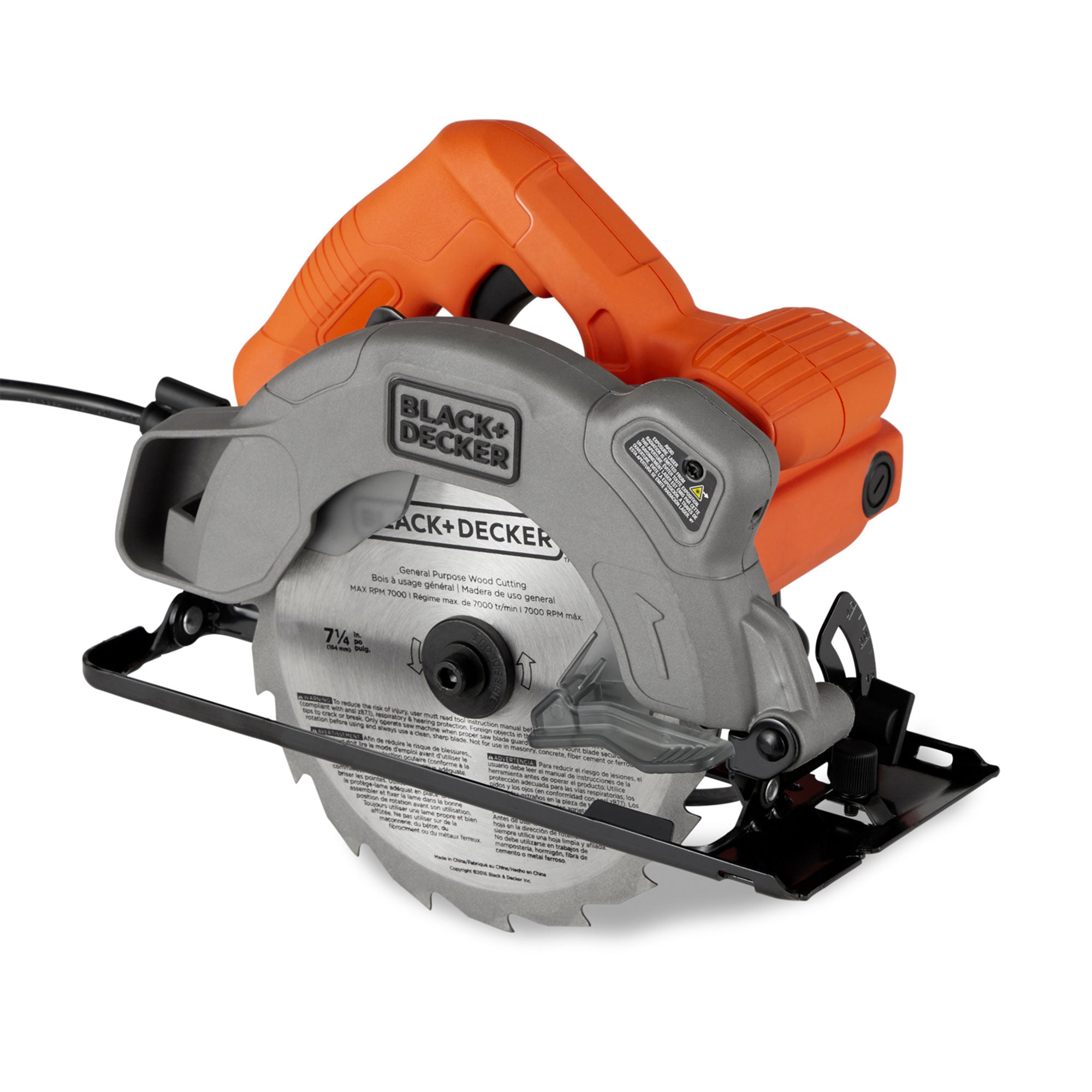 Black and Decker 13 Amp 7 1/4 Inch Corded Circular Saw w/ Laser Guide (Open Box) - VMInnovations