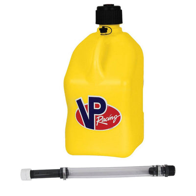 VP Racing 5.5 Gallon Motorsport Utility Jug and 14 In Filler Hose, Yellow