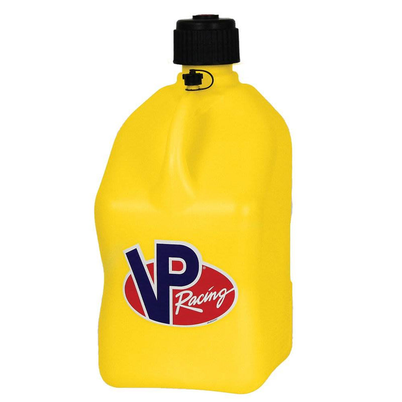 VP Racing 5.5 Gallon Motorsport Racing Liquid Can Yellow w/ 14 Inch Hose (2 Pack)