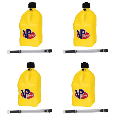 VP Racing 5.5 Gal. Motorsport Racing Jugs & 14 Inch Deluxe Hose Kits (4 Pack)
