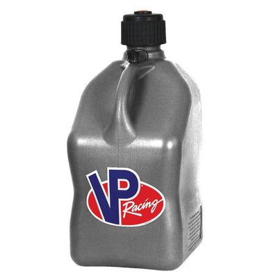 VP Racing Fuels 5.5 Gallon Utility Jugs w/ Deluxe Filler Hoses, Silver (4 Pack)