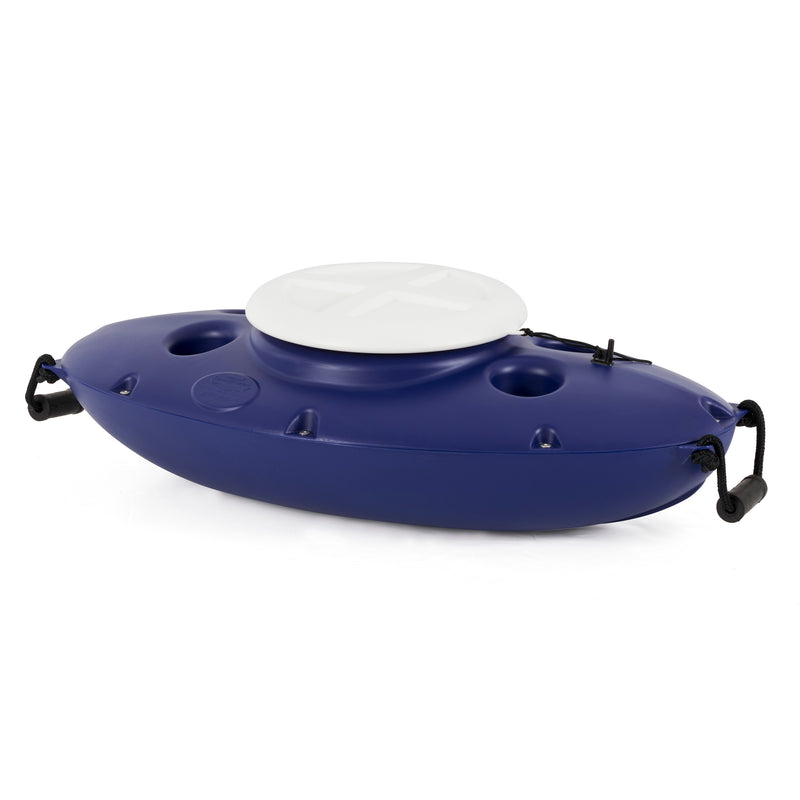 CreekKooler 30 Qt Floating Insulated Beverage Kayak Tow Behind Cooler w/ 8&