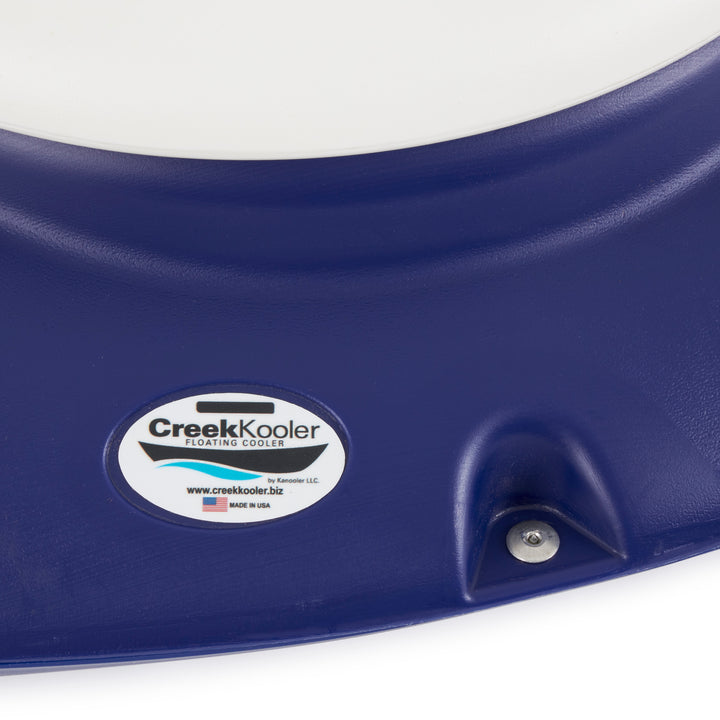 CreekKooler 30 Quart Camping Floating Water Companion Ice Chest Cooler, Blue