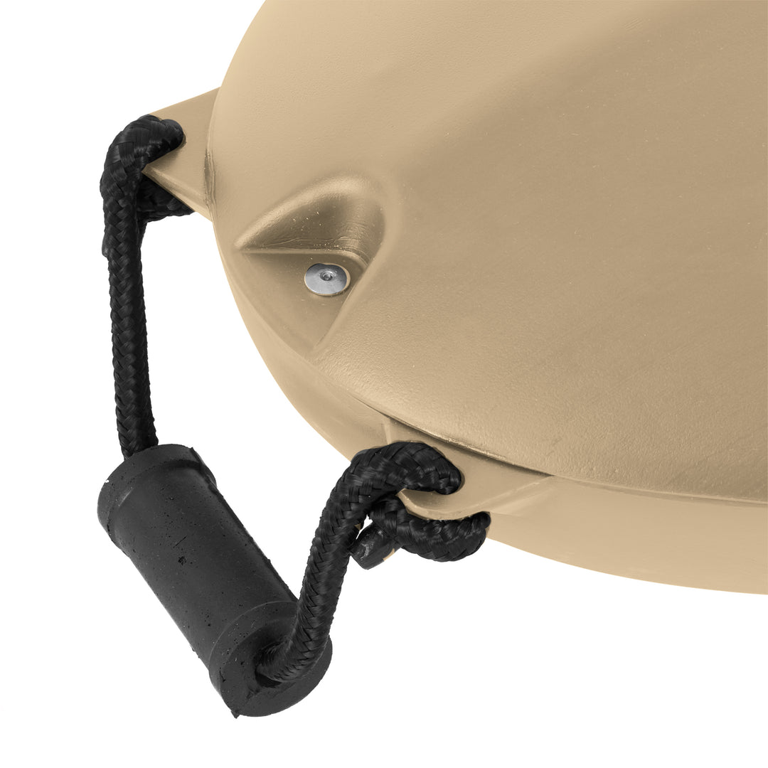 CreekKooler 30 Qt Floating Insulated Beverage Kayak Tow Cooler, Tan w/ 8' Rope - VMInnovations