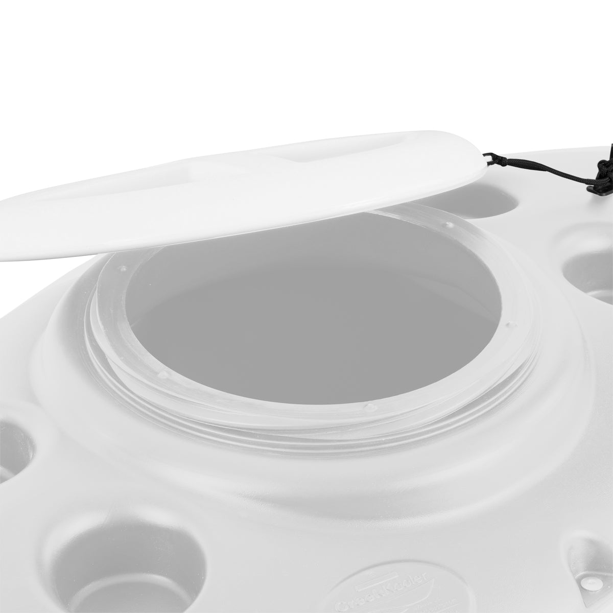 CreekKooler Kayak or Canoe River Floating Beverage & Food Cooler, White (Used)