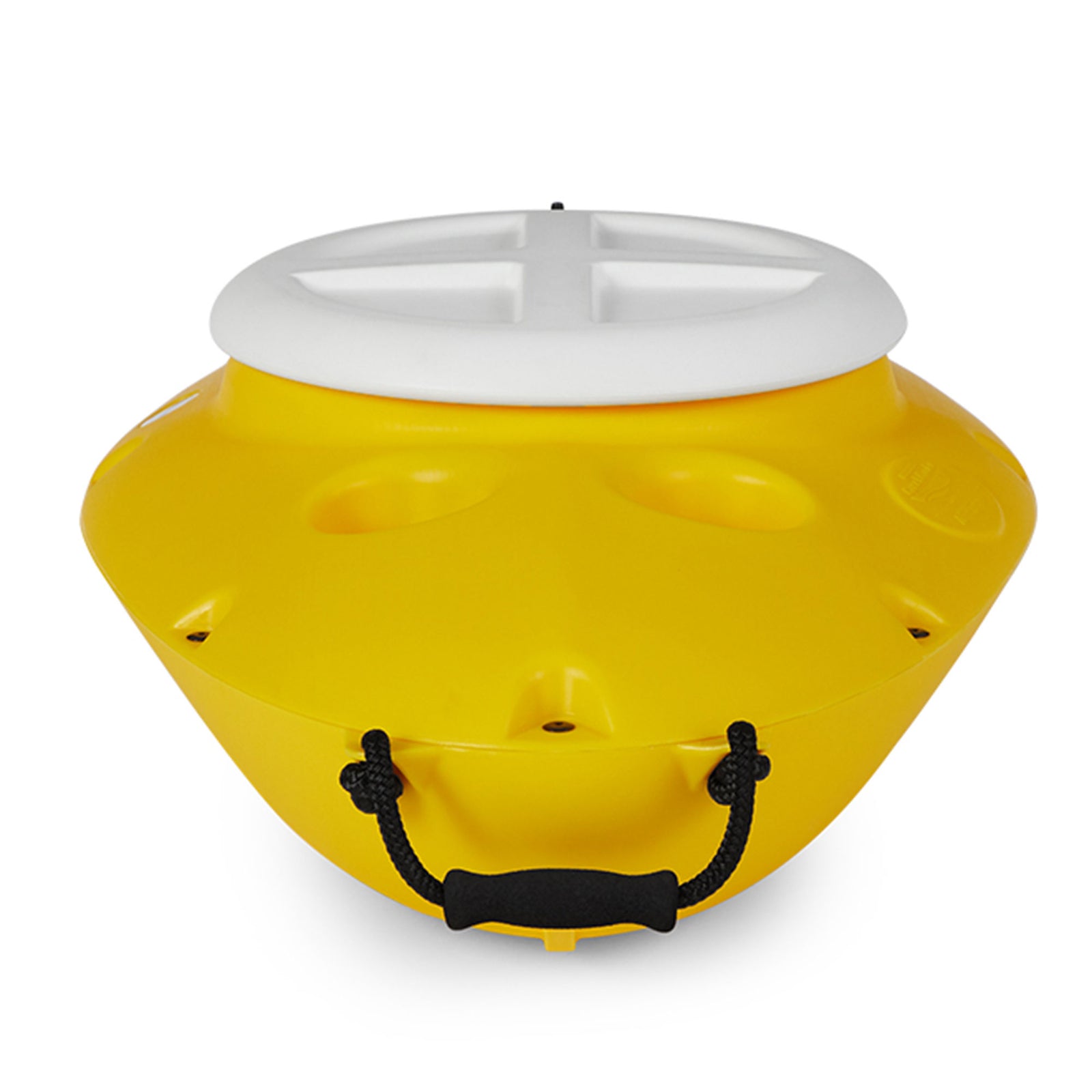 CreekKooler 30 Qt Floating Insulated Beverage Cooler Pull Behind Kayak, Yellow - VMInnovations