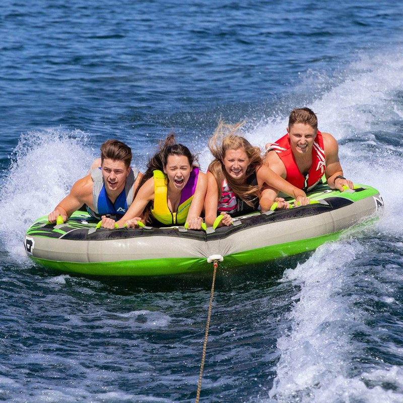 Airhead G Force 4 Inflatable 4 Seater Towable Heavy Duty Lake Boating Water Tube