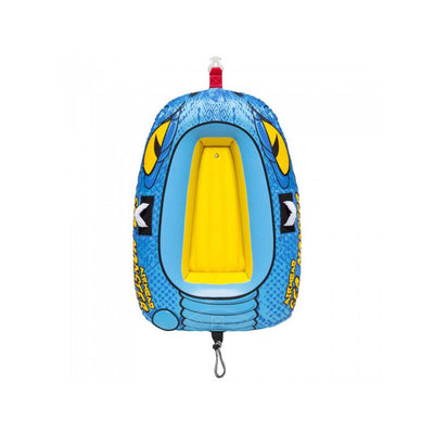 Airhead 4-Person Sea Monster Towable Water Tube with Kwik Connect Tow System - VMInnovations