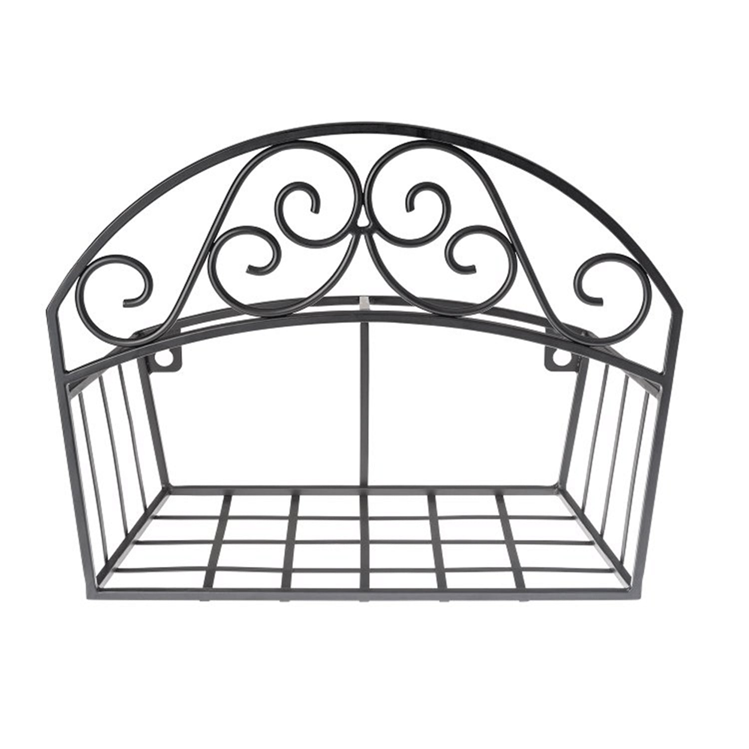 Liberty Garden 125 Foot LBG-241 Decorative Garden Hose Butler with Shelf, Black - VMInnovations