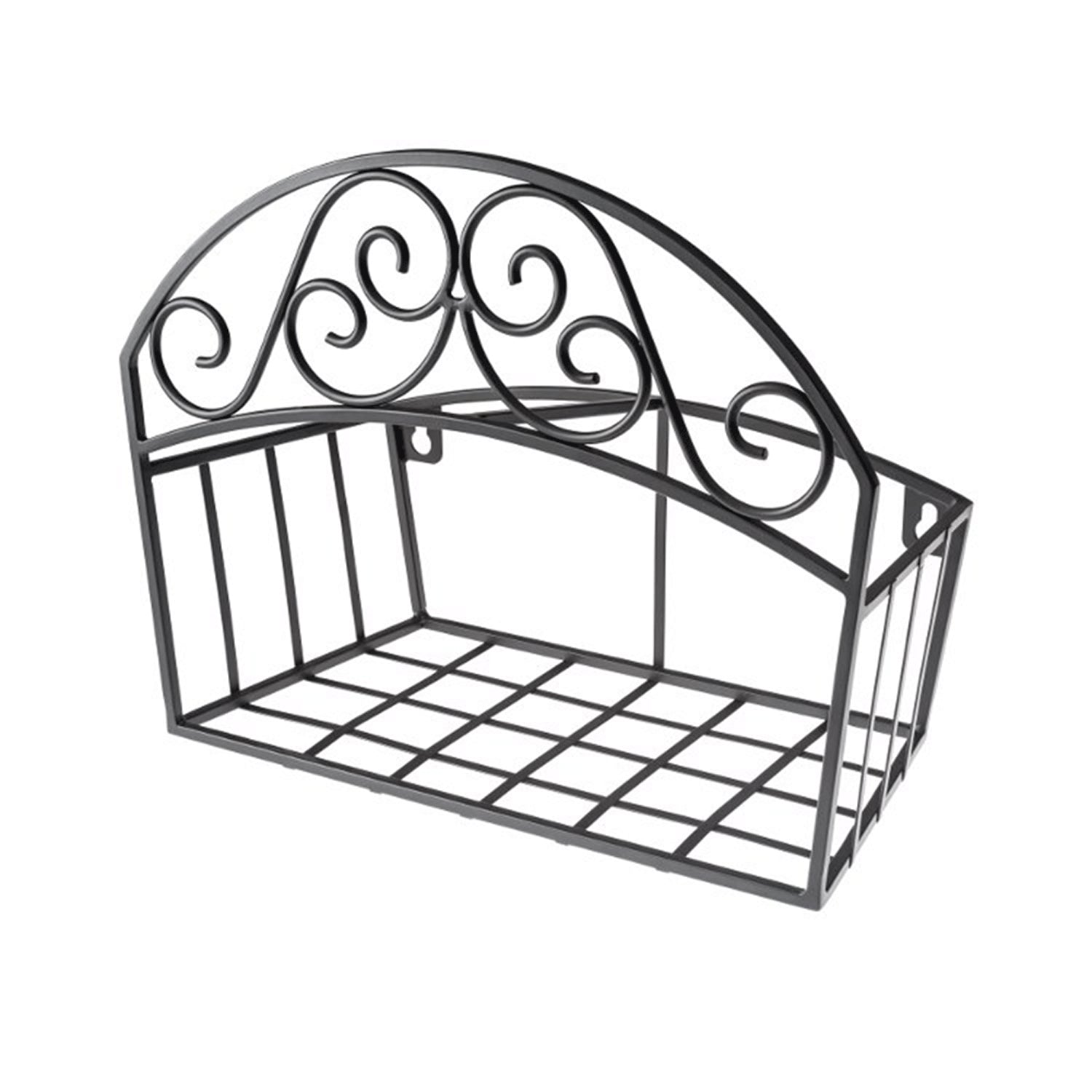 Liberty Garden 125 Foot LBG-241 Decorative Garden Hose Butler with Shelf, Black - VMInnovations