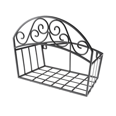 Liberty Garden 125 Foot Garden Hose Butler with Shelf, Black (Open Box) - VMInnovations