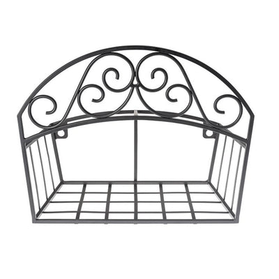 Liberty Garden 125 Foot Garden Hose Butler with Shelf, Black (Open Box) - VMInnovations