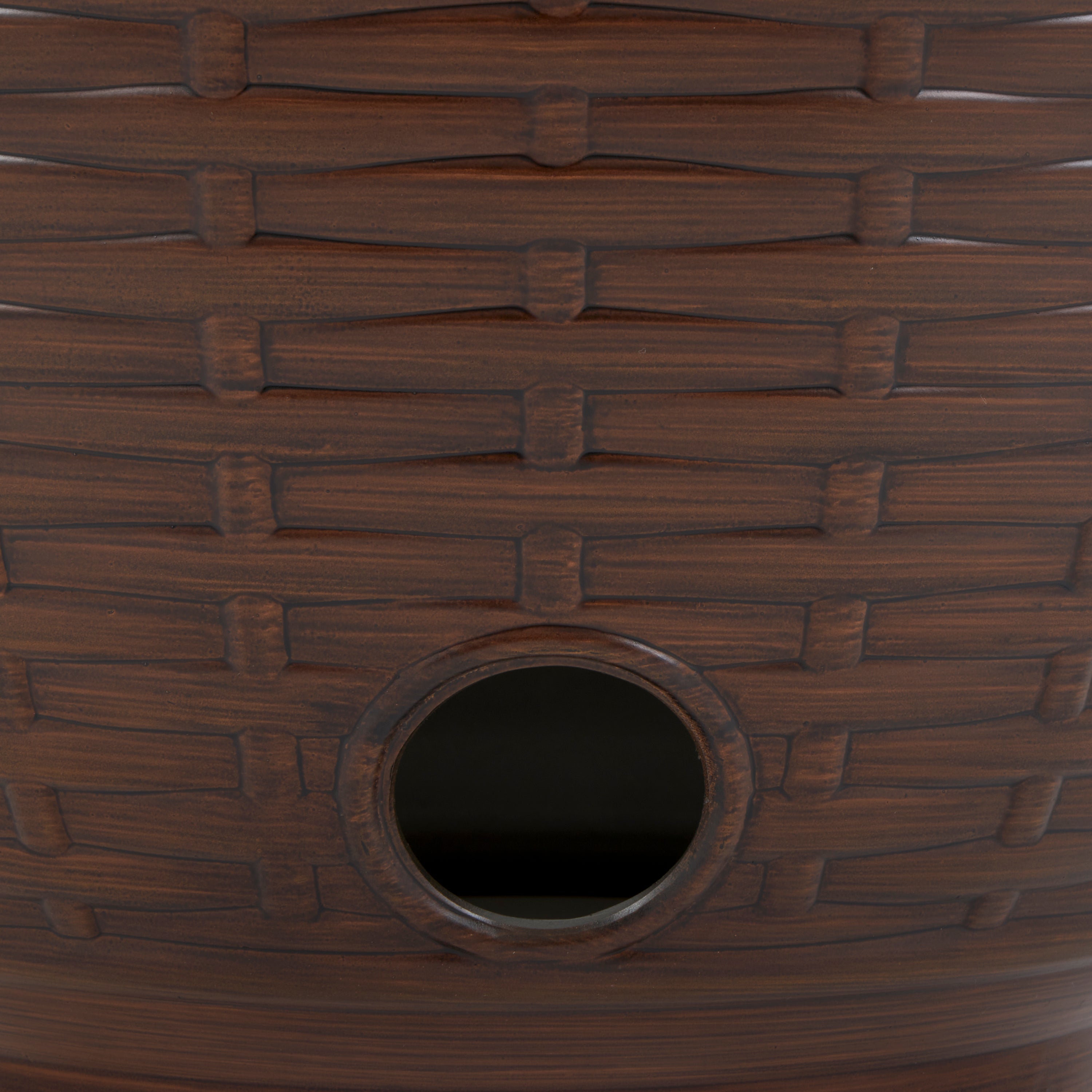 Liberty Garden 100 Foot Wicker Water Hose Storage Pot, Bronze (Open Box) - VMInnovations