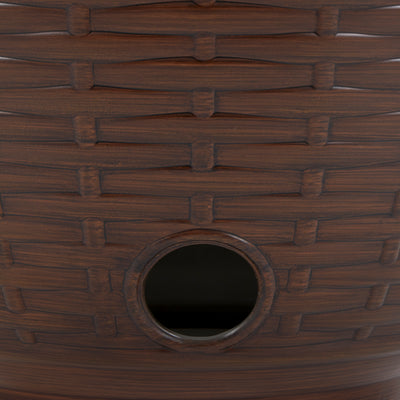 Liberty Garden 100 Foot Wicker Water Hose Storage Pot, Bronze (Open Box) - VMInnovations