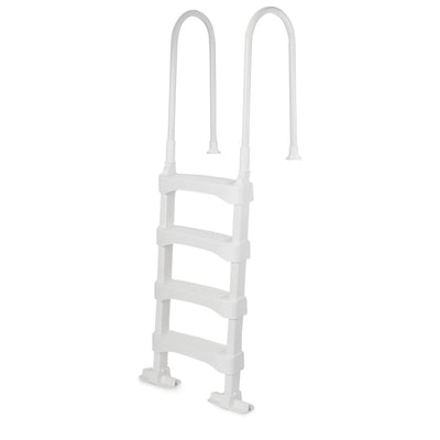 Vinyl Works In-Pool 4 Step Ladder for 60 Inch Pool Walls, White (Open Box) - VMInnovations